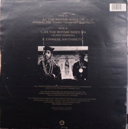 Eric B. & Rakim : As The Rhyme Goes On (12")