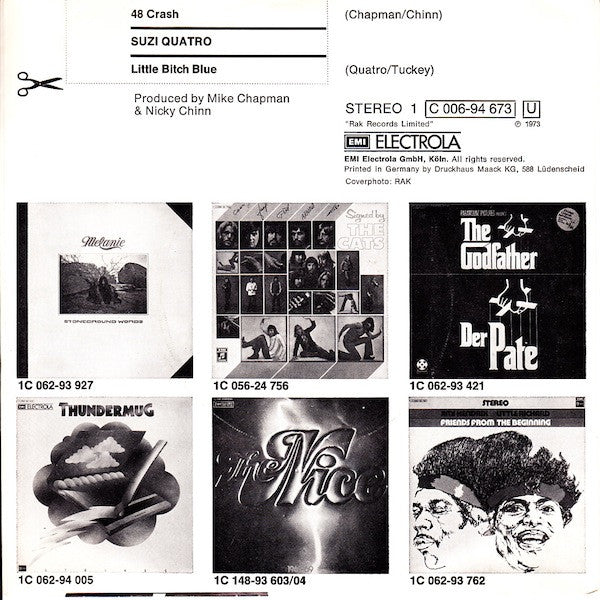 Suzi Quatro : 48 Crash (7", Single, 1st)