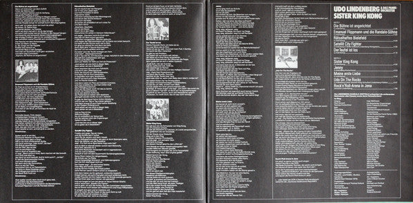 Udo Lindenberg & Das Panik-Orchester* : Sister King Kong (LP, Album, Gat)