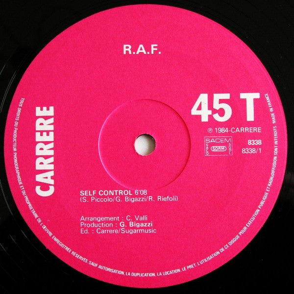 RAF (5) : Self Control (Version Originale) (12", Maxi)