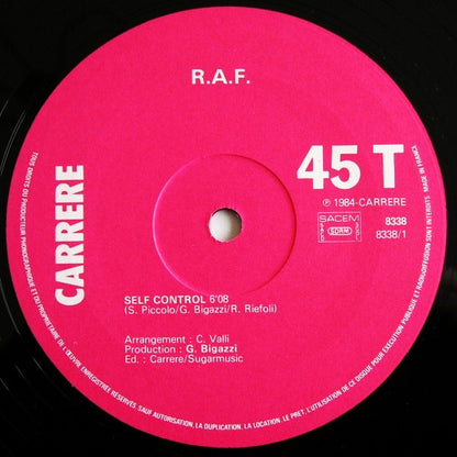 RAF (5) : Self Control (Version Originale) (12", Maxi)