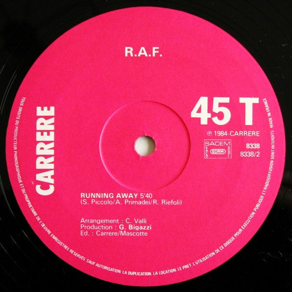 RAF (5) : Self Control (Version Originale) (12", Maxi)