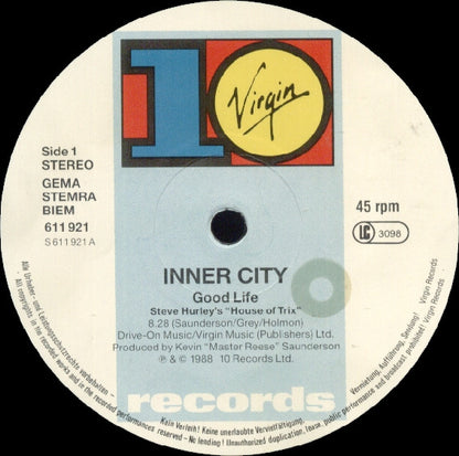 Inner City : Good Life (12", Single)