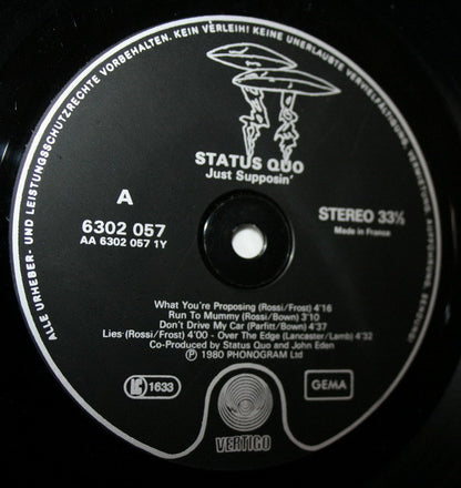 Status Quo : Just Supposin'... (LP, Album, Bla)