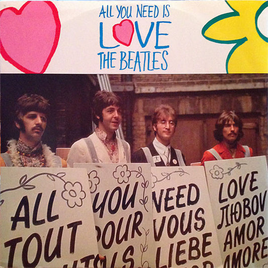 The Beatles : All You Need Is Love (12", Single, RE)