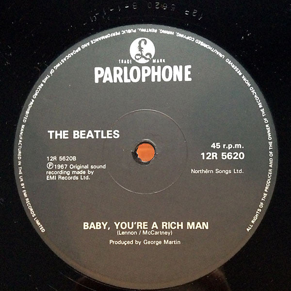 The Beatles : All You Need Is Love (12", Single, RE)