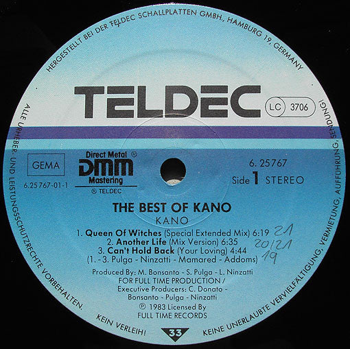 Kano : The Best Of Kano (LP, Comp, DMM)