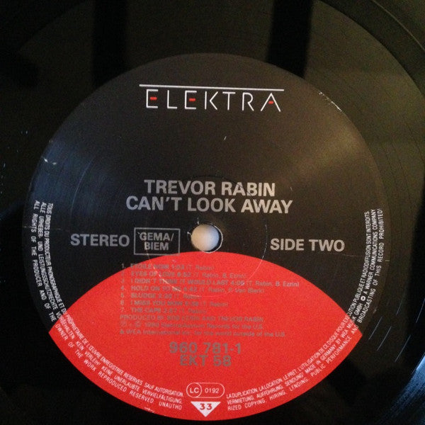Trevor Rabin : Can't Look Away (LP, Album)