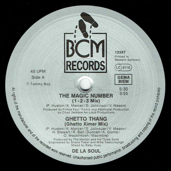 De La Soul : The Magic Number / Buddy (12")