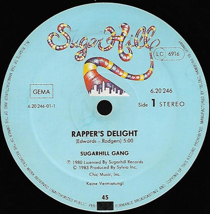 The Sugarhill Gang* : Rapper's Delight / Rapper's Reprise (12")