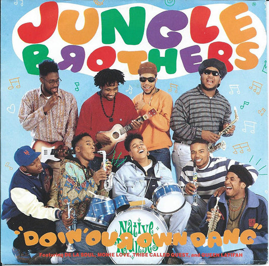 Jungle Brothers Featuring De La Soul, Monie Love, Tribe Called Quest* , And Queen Latifah : Doin' Our Own Dang (12")