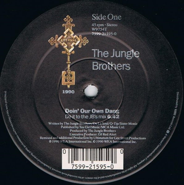 Jungle Brothers Featuring De La Soul, Monie Love, Tribe Called Quest* , And Queen Latifah : Doin' Our Own Dang (12")
