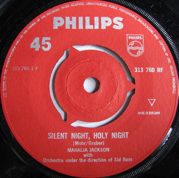 Mahalia Jackson : Silent Night, Holy Night (7")
