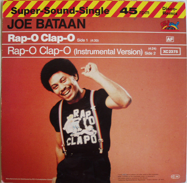 Joe Bataan : Rap-O Clap-O (12")