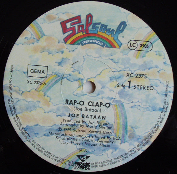 Joe Bataan : Rap-O Clap-O (12")