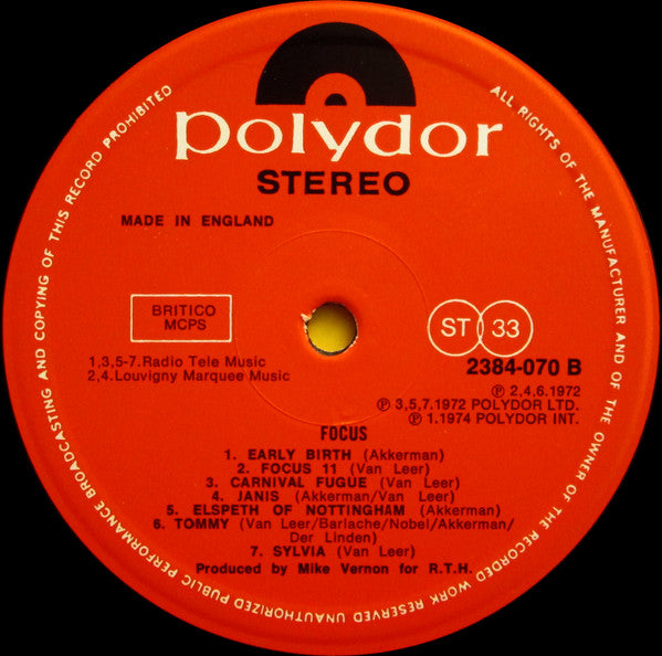 Focus (2) : Focus (LP, Comp)