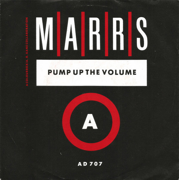 M|A|R|R|S : Pump Up The Volume (7", Single)