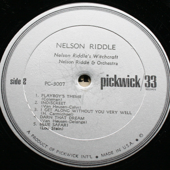 Nelson Riddle And His Orchestra : Witchcraft! (LP, Album, Comp, Mono, RE)