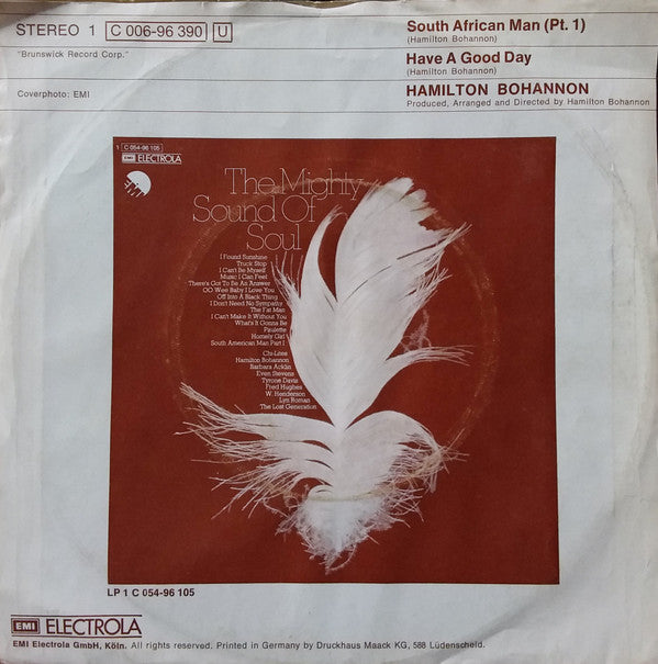 Hamilton Bohannon : South African Man (Pt. 1) (7", Single)