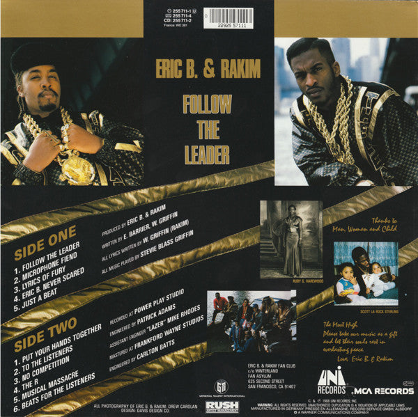 Eric B. & Rakim : Follow The Leader (LP, Album)