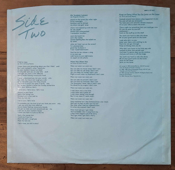 The Roches : Keep On Doing (LP, Album)