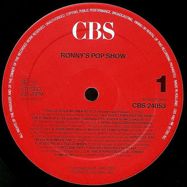 Various : Ronny's Pop Show  (LP, Comp)