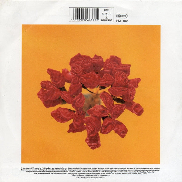 Pet Shop Boys : Was It Worth It? (7", Single)
