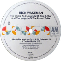 Rick Wakeman : The Myths And Legends Of King Arthur And The Knights Of The Round Table (LP, Album, RE)