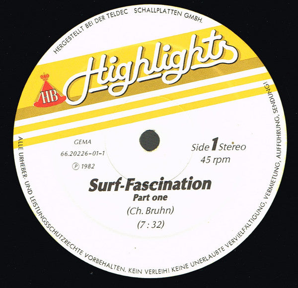 Christian Bruhn : Surf-Fascination (12", Promo)