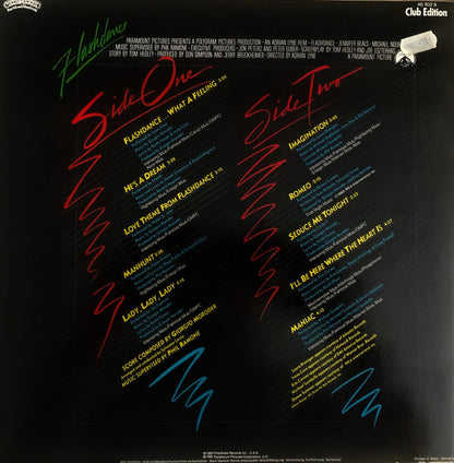 Various : Flashdance (Original Soundtrack From The Motion Picture) (LP, Album, Club)