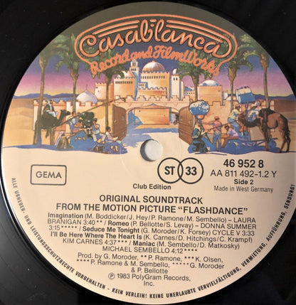 Various : Flashdance (Original Soundtrack From The Motion Picture) (LP, Album, Club)