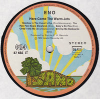 Brian Eno : Here Come The Warm Jets (LP, Album)
