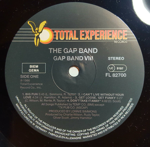 The Gap Band : Gap Band 8 (LP, Album)
