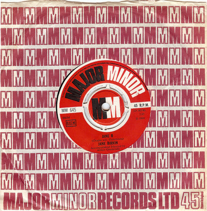 Jane Birkin & Serge Gainsbourg : Je T'aime...Moi Non Plus (7", Single, Mono, RE)