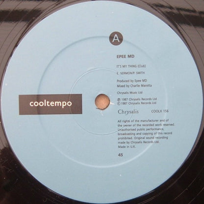 EPEE MD* : It's My Thing (12")
