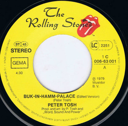 Peter Tosh : Buk-In-Hamm Palace (7", Single)