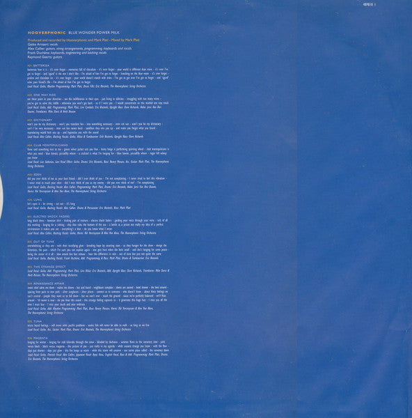 Hooverphonic : Blue Wonder Power Milk (LP, Album)