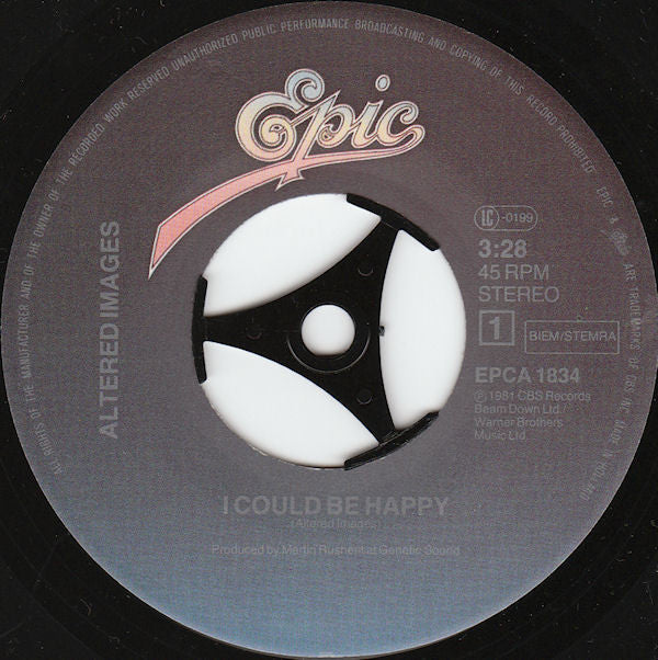 Altered Images : I Could Be Happy. (7", Single)