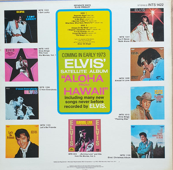 Elvis* : Separate Ways (LP, Album, Comp)