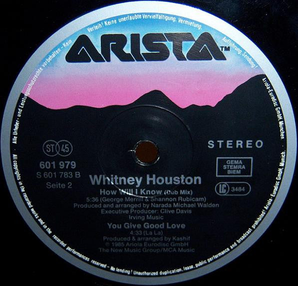 Whitney Houston : How Will I Know (12", Maxi)