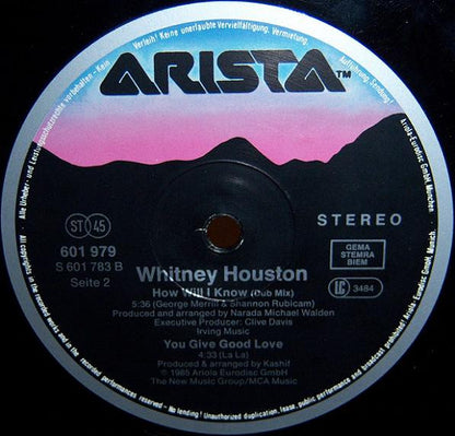 Whitney Houston : How Will I Know (12", Maxi)