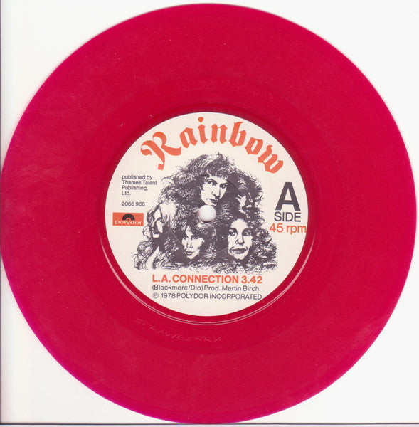 Rainbow : L.A. Connection (7", Single, Red)