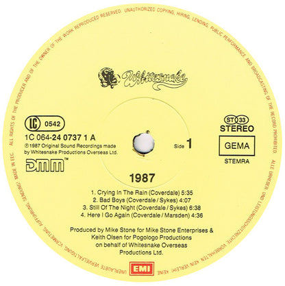 Whitesnake : 1987 (LP, Album)
