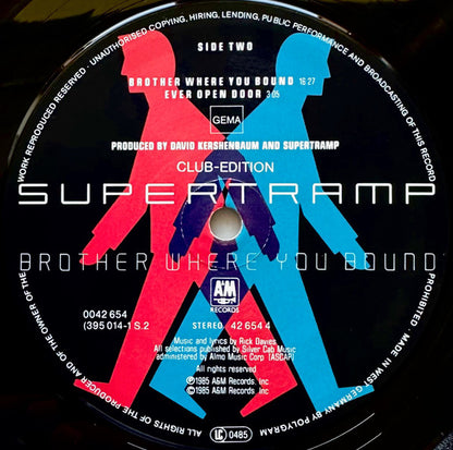Supertramp : Brother Where You Bound (LP, Album, Club)