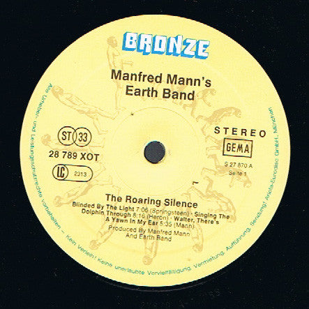 Manfred Mann's Earth Band : The Roaring Silence (LP, Album, RE)