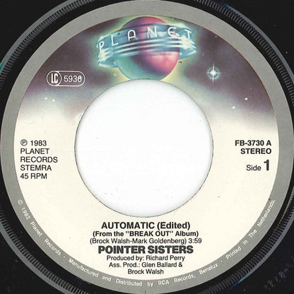 Pointer Sisters : Automatic (7", Single)
