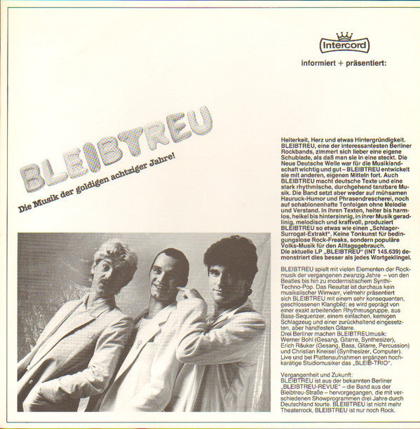 Bleibtreu : Bleibtreu (LP, Album)