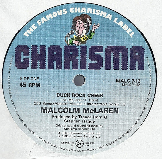 Malcolm McLaren : Duck Rock Cheer (12")
