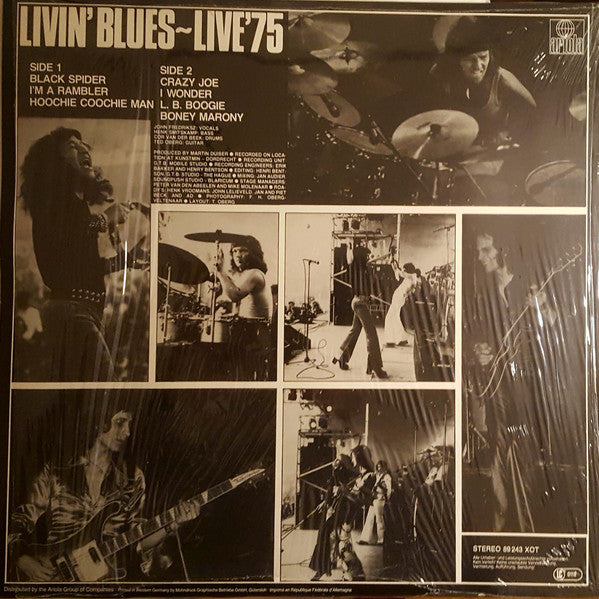 Livin' Blues : Live '75 (LP, Album, RP)