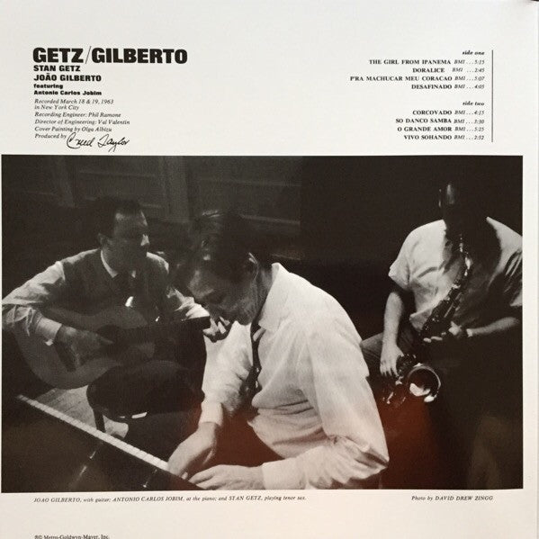 Stan Getz & Joao Gilberto* Featuring Antonio Carlos Jobim : Getz/Gilberto (LP, Album, RE, 180)